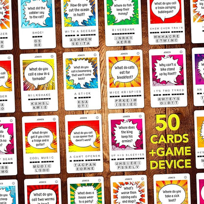 100 PICS Jokes Travel Game - Family Brain Teasers Pocket Puzzles for Kids and Adults POP08015