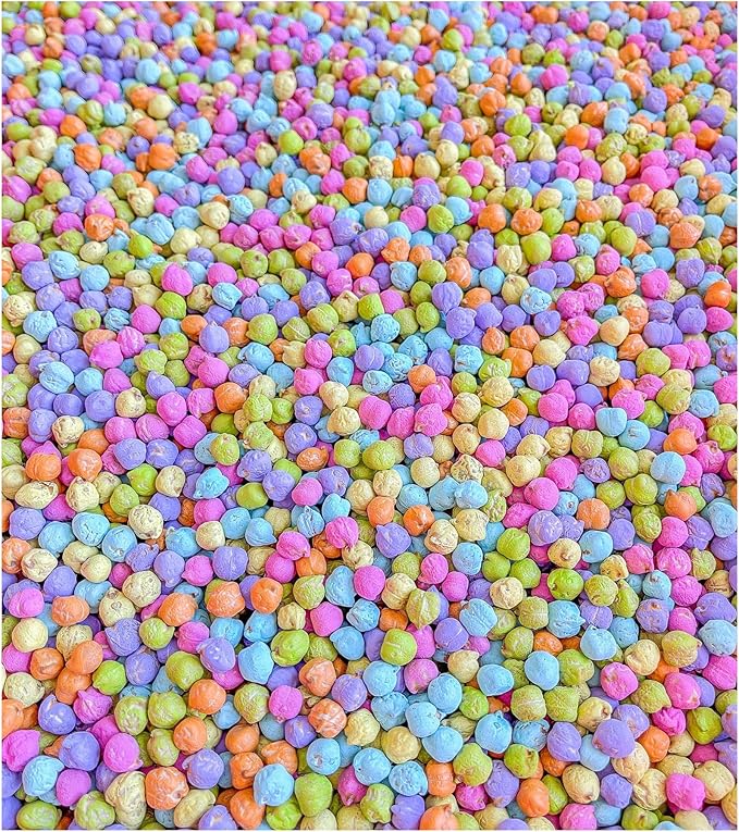 Colored Chickpeas for Sensory Play and Sensory Bins - Many Different Seasonal Colors (Pastel, 2 Cups)
