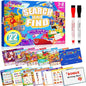 Search and Find: 22 Preschool Learning Activities for Kids 3-8 | Travel Games for Car and Airplane | Toddler Learning Toys | Board Games and Activitys Book for Kids | Back to School Gifts