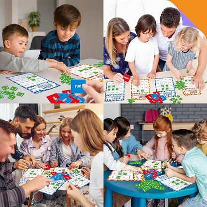 Sight Word Bingo Game, 144 Sight Words Learn to Read Level 1 & Level 2 Bingo Board Game Dolch's & Fry's Words Lists for Kindergarten and Preschool, Grade 1st, 2nd, Kids 4-8 (Up to 25 Players)
