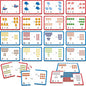 24 Set Addition & Subtraction Puzzles, Self-Correcting Matching Adding and Subtracting Puzzles, Educational Math Games Calculation Activities, Math Learning Toys for Preschool Kids