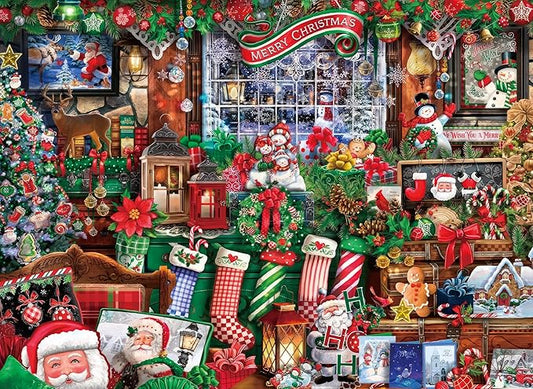 500 Piece Puzzles for Adults Green Christmas 20.5 x 15 Inch 500 Piece Jigsaw Puzzles for Adults Christmas Puzzles 500 Pieces for Adult