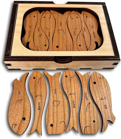 Fisherman's Dilemma Wooden Brain Teaser Puzzle - Made in USA