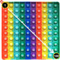 Number 1-100 Popper Math Toy, Rainbow Square 100 Bubble Math Manipulative Fidgety Board, Stress Reliving Educational Number Game, Math Counting Supplies Resources for Kids Learning Activity
