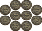 Bulk Set of 10 Romantic Love Expression Coins, I Adore You, I Want a Lifetime with You, Anniversary Pocket Tokens for Date Night, Love Gift for Men & Women, from Him or Her