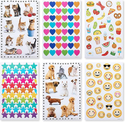 American Greetings Stickers for Kids, Assorted Shapes, Animals and Smiley Faces (599 Stickers)