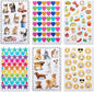 American Greetings Stickers for Kids, Assorted Shapes, Animals and Smiley Faces (599 Stickers)