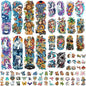 52 Sheets Temporary Tattoos for Kids, Full Arm Sleeve Fake Tattoos for Boys Girls Birthday Party Favors, Waterproof Tattoos with Unicorn Lion Tiger Shark Butterfly Dinosaurs Patterns