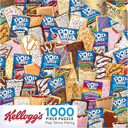 RoseArt - Kellogg's - Pop Tart Party - 1000 Piece Jigsaw Puzzles for Adults