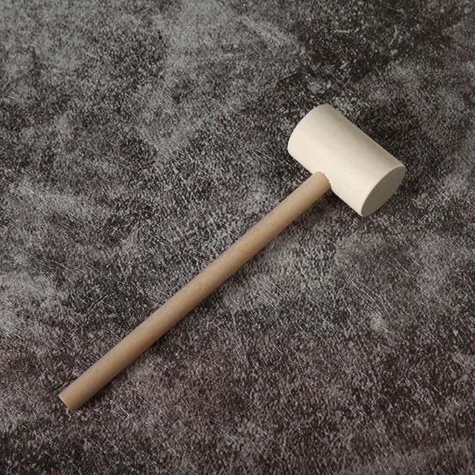 36 Pcs Wooden Hammers for Chocolate, Wood Mallets for Breakable Heart, Small Kids Mallets Crab Hammers