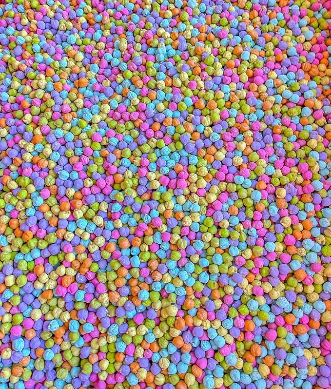 Colored Chickpeas for Sensory Play and Sensory Bins - Many Different Seasonal Colors (Pastel, 2 Cups)