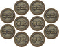Bulk Set of 3 Romantic Love Expression Coins, You Rock My World, & Make My Heart Skip a Beat, Anniversary Pocket Tokens for Date Night, Love Gift for Men & Women, from Him or Her