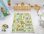 IVI 3D Play Rugs, Traffic Green, 39 x 59 inches