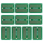 Solderable Breadboard Mini PCB Board Gold-Plated Solder Breadboard for DIY Electronics Projects Apply to Soldering Projects 2.0"x1.5" Mixed Color(Pack of 10 Pcs,Green)
