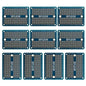 Solderable Breadboard Mini PCB Board Gold-Plated Solder Breadboard for DIY Electronics Projects Apply to Soldering Projects 2.0"x1.5" Mixed Color(Pack of 10 Pcs,Blue)