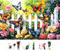 500 Piece Butterfly Garden Jigsaw Puzzle for Adults - 23x15 Inch Colorful Flower & Butterfly Art Puzzle, Unique Cool Puzzles for Home Decor