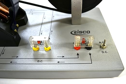 Eisco Labs Demonstration Motor Generator Activity Model (AC/DC) - Hand Powered