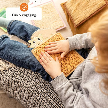 ODOXIA Sensory Mats for Autistic Children | Sensory Tiles for Kids | Sensory Wall Panel | Sensory Mats (Animals) | Sensory Toys | Sensory Room Equipment | Sensory Disorder Toys for Tactile Play