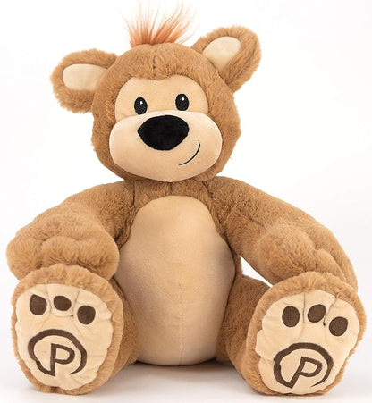 Plushible Pawley The 18" Teddy Bear Stuffed Animal - Teddy Bear Plush Toy with Embroidered Details, Soft Stuffed Toy for Babies, Toddlers & Kids, Ideal for Birthdays