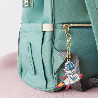 Arts and Crafts for Kids Ages 8-12 - 5D Gem Art Painting Kits for Kids - Create Your Own Gem Keychains by Number DIY Craft Gift for Girls Boys Ages 6-8 8-10 10-12