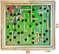 STERLING Wooden Labyrinth Marble Maze Game, Large 12.75" x 11.5" Tilt Maze Game Board with 60 Waypoints and Marble Balls Included, for Kids and Adults 6 Years and Up, Natural Jungle