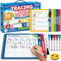 Preschool Learning Activities - Tracing Books for Kids Ages 3-5 - Toddler Handwriting Practice - Letter Tracing for Kids Preschool Kindergarten Workbooks 3-4, 4-5 Learning Books - 3 year old boy gift