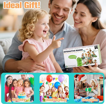 Phonics Flash Cards with Talking Pen for Homeschool Essentials -Hooked on Phonics Games for Kids Ages 4-8 Kindergarten Preschool Learning Activities, Interactive Dinosaur Learn to Read from 21 Stages
