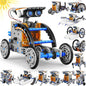 Bottleboom STEM 13-in-1 Education Solar Power Robots Toys for Boys Age 8-12, Educational Toy Science Kits for Kids Experiment Robotics Set Birthday Gifts for 8 9 10 11 12 Years Old-Green