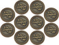 Bulk Set of 10 Romantic Love Expression Coins, You Complete Me, I am Better Because of You, Anniversary Pocket Tokens for Date Night, Love Gift for Men & Women, from Him or Her