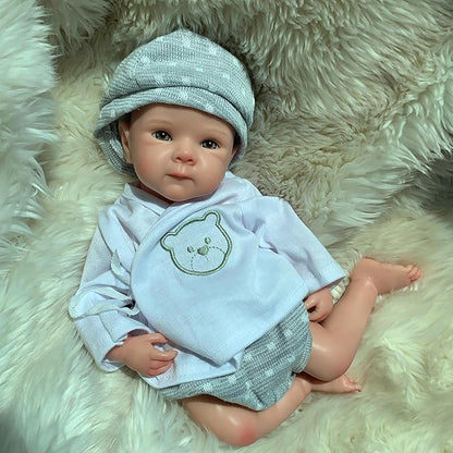 13 Inch Can Open Mouth Full Silicone Baby Dolls That Look Real Babies Solid Silicone Newborn Baby Girl Dolls Anatomically Correct