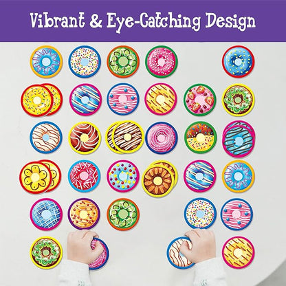 Hebayy 52 PCS Donut Matching Game, 26 Designs Dessert Cards Engaging Food Memory Game, Educational Learning Toys for Preschool 4 5 6 Years Old