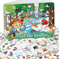 Find The Animal Sticker Book for Kids Ages 2-4, Include 20 Theme Stickers for Kids, Learning & Educational Toy, Find Over 400+ Hidden Object, Airplane Toys for Toddlers 3-5, Preschool Activities