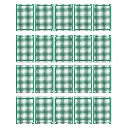 MECCANIXITY PCB Board Single Sided Printed Circuit Prototyping Boards Plated Through Holes for DIY Soldering Electronic Projects, 40mmx60mm, Pack of 20