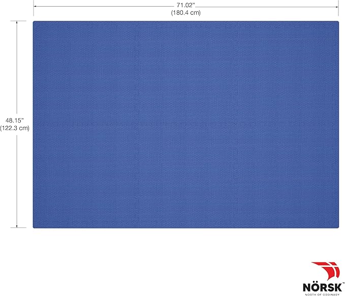 Norsk Duräflex Lite Puzzle Mats Interlocking EVA Foam Floor Tiles Solid Color, 54 Tiles - 216 Sq. Ft., 1/2" Thick, Blue
