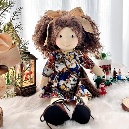 BlissfulPixie Easter Waldorf Doll - Handmade Rag Doll Plush Doll Birthday Present with Beautiful Present Box-Olivia 12"