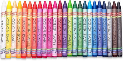 Color Swell Art Supplies Pack - 4 Packs Each of Watercolors, Crayons, and Markers