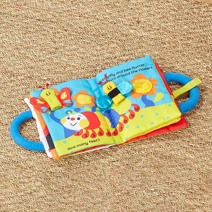 Melissa & Doug K’s Kids My First Activity Book 8-Page Soft Book for Babies and Toddlers Early Learning Developmental Plush Soft Activity for Babies and Toddlers