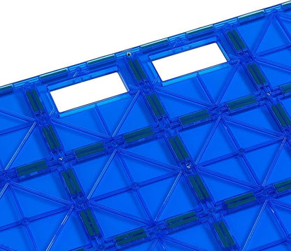 Playmags Super Durable Building Stabilizer Tile with Carrying Handle for Easy Play, 12 x 12. Great add on to All Magnet Tiles Sets, Works with All Leading Brands (1 Pack - Colors May Vary)