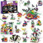 Halloween Building Set for Kids – 6-in-1 Haunted House, Spooky Witch Workshop & Haunted Graveyard with Glow Tattoos, Trick-or-Treat Toys, Pretend Play, Party Favors & Home Decor for Girls & Boys 6+