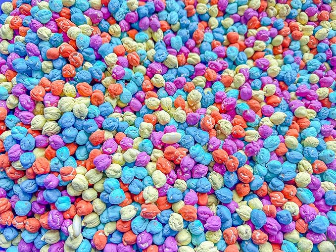 Colored Chickpeas for Sensory Play and Sensory Bins - Many Different Seasonal Colors (4 Cups, Summer 2)