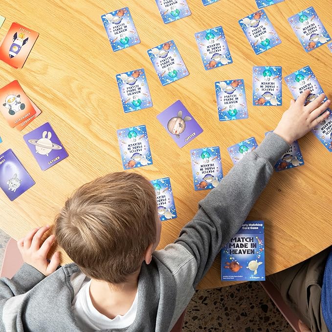 Celestial Buddies Match Made in Heaven Card Game | Space-Themed Multi-Level Matching - Fun Educational Games for 1-6 Players, Kids Ages 3+ | STEM Learning, Planets, & Space Exploration