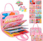 Toddler Busy Board Montessori Toys for 3 Year Old Birthday Gifts for Kids 10 Pages in 1 Soft Felt Activity Book Develop Fine Skills Educational Learning Sensory Travel Toys for Airplane Car