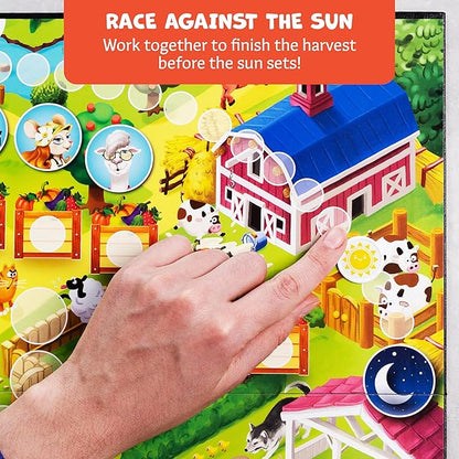 It’s a Fun Farm Day – Cooperative Board Game for Kids Ages 5–10 | Teamwork, Strategy & Memory Game for Elementary Kids, Classrooms & Family Night