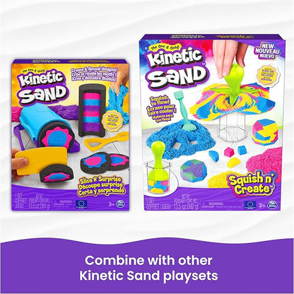 Kinetic Sand, 12-Pack Castle Containers (Amazon Exclusive), Multi-Color Play Sand for Party Favors, Goodie Bags, Sensory Toys for Kids Ages 3 and up