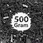 Bulk Black Building Bricks, Classic Building Blocks Compatible with All Major Brands