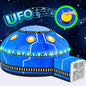 W&O Glowing UFO Aerodome with LED Lights & UFO Sound Button – Glows in The Dark, Offering an Extraordinary Space Adventure for Kids Ages 3-12 (Fan Not Included)