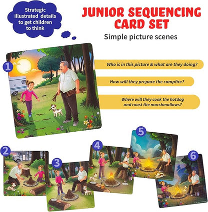 Sequencing Cards, Picture Cards, Storytelling Cards, Speech Therapy Materials, Home School Supplies, ESL, ELL, Social Skills, Combo Set