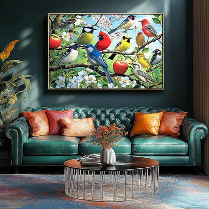 Flowers Birds 1000 Piece Puzzle for Adults Unique Puzzles for Adults 1000 Pieces Hummingbird Jigsaw Puzzles 1000 Pieces Family Challenging Puzzle (27.5"x19.6")