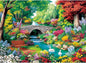 300 Piece Puzzle for Adults,Riverside Animal Puzzle for Kids Teen Adults,Spring Flower Landscape Jigsaw Puzzle 300 Piece,Interlock Perfectly Letter on Back,Family Activity Game Nights Gifts,20.5x15 in