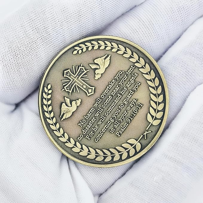 Archangel Saint Michael Challenge Coin Religious Coins Christian Collectors Coin (Pack of 6)